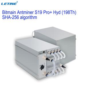 China SHA-256 Algorithm Bitmain Asic Antminer Bitmain Antminer S19 Pro+ Hyd 198Th supplier
