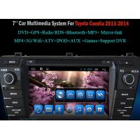 2 din Android car gps navigation toyota corolla 2013-2014 mp3 player digital TV mirror link wifi hotspot OBD