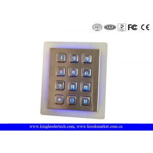 China IP65 Rated Stainless Steel Keypad 3x4 Keypad for Access Control System supplier