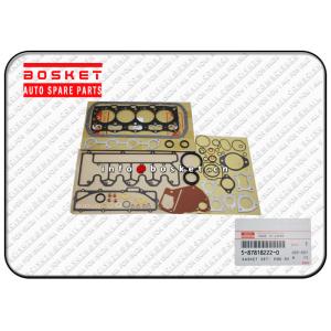 Engine Overhaul Gasket Set , Isuzu Cylinder Gasket Set 5-87818222-0 5878182220