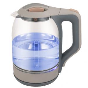 China Fast Boiling Clear Glass Electric Kettle Electric Tea Kettle 360 Degree Rotational Base supplier