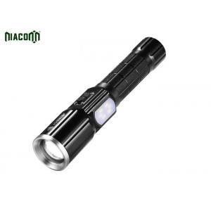 USB Tactical Led Flashlight , Cree Tactical Flashlight With COB Red Light