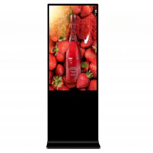 55 inch floor stand TFT LCD LED advertising display screen with wheels