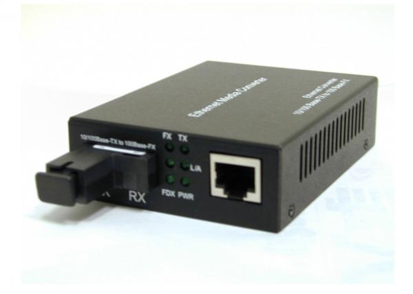 10 / 100M Fiber Optic Ethernet Converter , Single Mode Fiber Media Converter