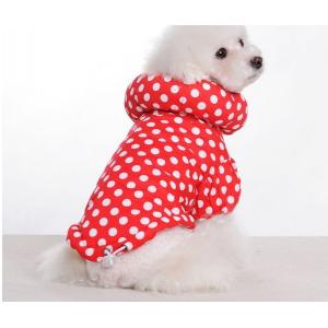 China Chihuahua Red Cute 100% Cotton Personalised Dog Hoodies supplier