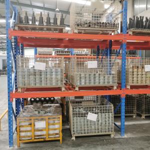 China Custom Color Steel Wire Mesh Container 1×0.8×0.84m Metal Storage Stacking Container wholesale