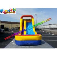 China 1000D PVC Tarpaulin Mini Inflatable Water Slide , Inflatable Wet Slides on sale