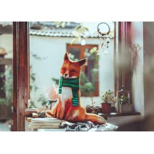 China Lovely Adorable Custom Plush Toys Simulation 3D Animal Fox Pets Sofa Cushion supplier
