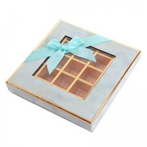 Custom Valentine's Day Chocolate Box With Window Eco Friendly Paperboard Food Packaging Box