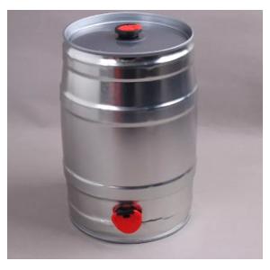 China Homebrew Round Metal Beer Can 5L With Valve And Tape 0.23mm Thickness supplier
