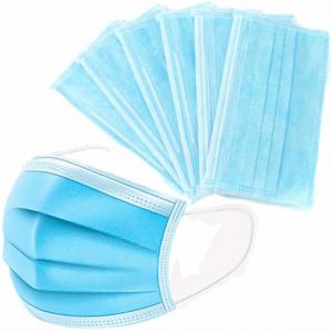 China 3 Ply Non Woven Disposable Dust Mask Reusable Surgical Mask Blue Green supplier