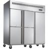 China 4 Doors Commercial Upright Freezer With Stainless Steel For Chicken wholesale