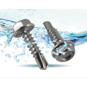 China DIN7504K hex washer head stainless steel self drilling screw with EPDM, stainless steel roofing screw supplier