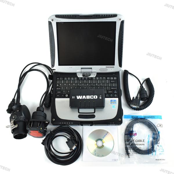 For WABCO Diagnostic tool KIT Trailer and Truck Diagnostic System Interface (WDI) Heavy Duty Scanner with CF19 laptop