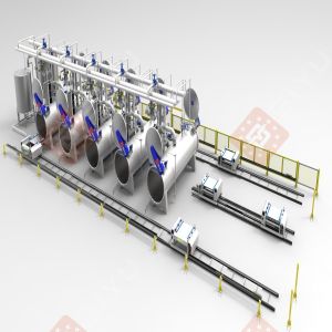 China Personnalisation DN1200 Retort Stérilisation Machine Stérilisateur Autoclave Convient pour les conserves d'olives artichaut de bœuf prêt à manger wholesale