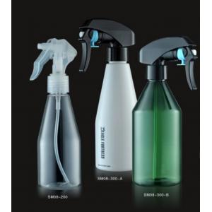 Water Liquid Sanitizer Spray Bottle PET Trigger Round Transparent Bottle Room Cleaning 300ml