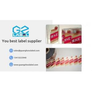 Paper / plastic Condiment Bottle Labels Custom Permanent Adhesive Stickers