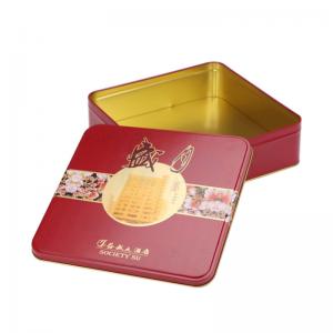 Embossed Rectangular Tea Tins Metal Tea Storage Containers Tin Box Canisters