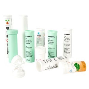 China Custom PP Vitamin Tablet Effervescent Empty Plastic Bottles Milk Tablet Tube with Flip wholesale