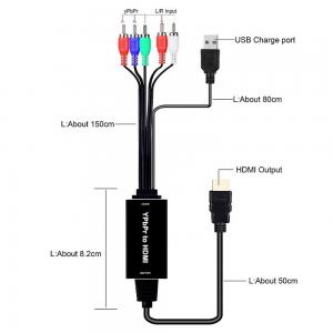 RCA RGB YPbPr To HDMI Converter 60Hz Video Audio Adapter