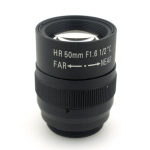 China Le haut objectif de caméra du pixel HD 1.5MP 50mm F1.6 a fixé l'objectif de caméra d'IP de longueur focale supplier
