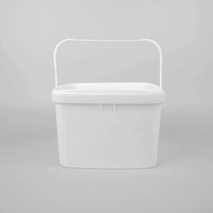 SGS Approval 3L Square Food Buckets Bucket Plastic Paint Pail