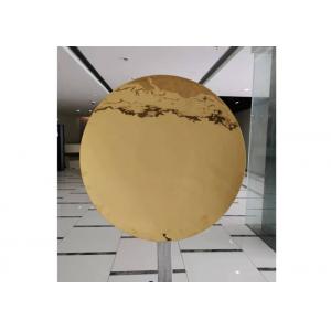 China Wall Decorative Golden Stainless Steel Mirror Sculpture wholesale