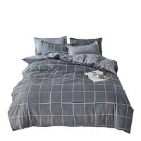 China 100% Polyester Fabric King Size Linen Bed Room Set with Duvet Cover and Flat Sheet on sale