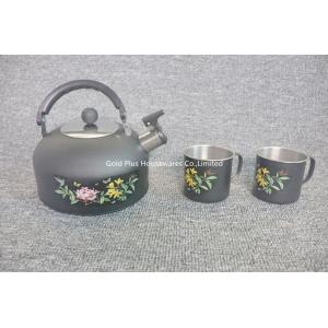 Portable Volume 0.11cbm Stainless Steel Whistling Tea Kettles With Oem Logo