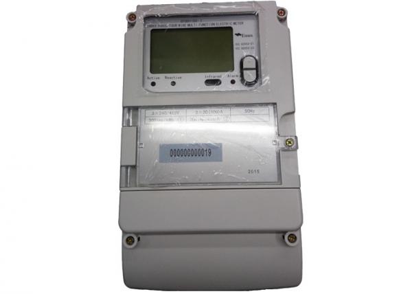 RS485 / Infrared Three Phase Smart Meter , High Accuracy Multi Tariff Energy