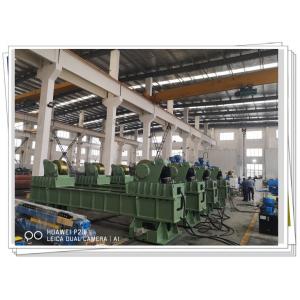 China Bullet Tank Assembly Roller Bed 400t Fixed Hydraulic Fit Up Rotator Vessel Growing Line supplier