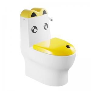 Children One Piece Toilets , S Trap Siphon Action Jetted Bowl