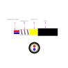 TPU Sheath 1/2 Core Customized Fiber Optic Cable Armored Tactical Grade Spring Tube SUS G652