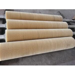 China Roller Brush Cylindrical Industrial Cleaning Rust Scale Polishing Steel Wire Finishing Wheel supplier