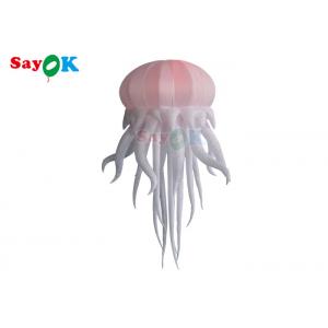 China Costume Inflatable Jellyfish Balloon Puppet With LED Light Hanging Inflatable LED Octopus Balloons supplier