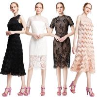 China Effortlessly elegant – Unique dress for bridal showers and dinners. Fringes and scalloped lace give a vintage essence. on sale