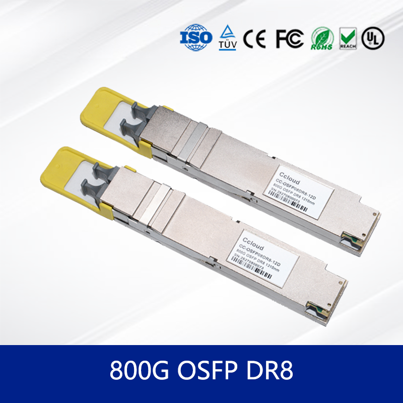 China Modulo de transceptor óptico confiable 800G OSFP DR8 Transceptor para transmisión de datos de alto rendimiento supplier