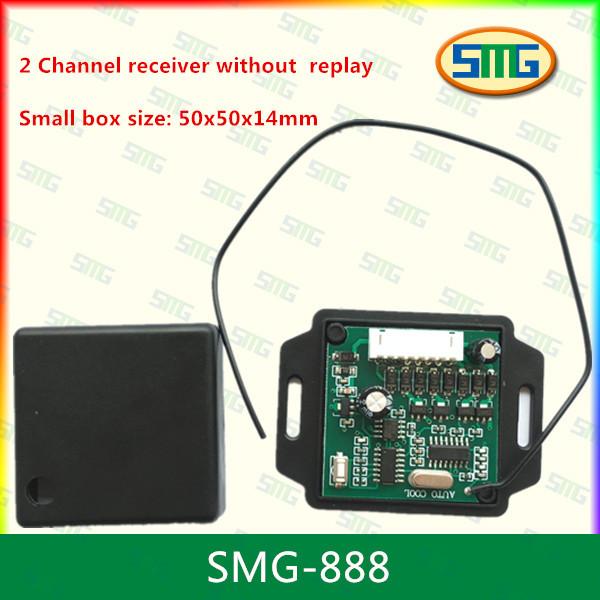 リモート・コントロールSMG-888 2再演50x50x14mmなしで小型チャネルおよび受信機