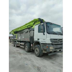 Second Hand Used Benz 56m Zoomlion Concrete Pump Truck 1370mm Feeding Height