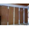 Ballroom Wooden Sliding Acoustical Hotel Partition Walls With Single / Double