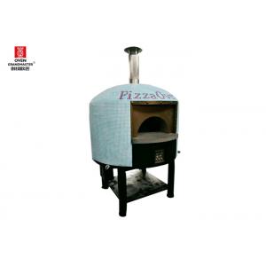 China Restaurant Italy Stainless Steel Pizza Oven Gas Heating Napoli Style Lava Rock supplier