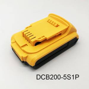 Stable Cordless Power Tool Battery DCB200 5S1P Li Ion Serviceable