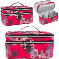 China High quality lager capacity double lager design cosmetic bags on sale