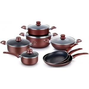 Series of Hot selling press aluminum cookware set use non-stick coating pans