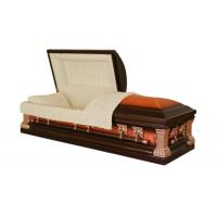 China Beautiful Looking Cremation Coffin, Funeral Home Coffin 32 O.Z Thickness MC02 on sale