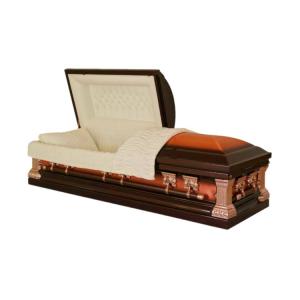 Velvet Interior 32 O.Z. Copper Casket MC02 , Luxury 28'' Funeral Coffin