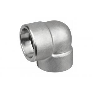 China Socket Welded Stainless Steel Forged Fittings , DN15 Stainless Steel 90 Degree Elbow supplier