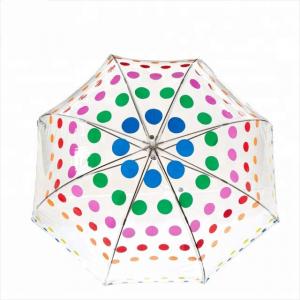 Custom Logo Compact Bubble Umbrella , Clear Transparent Umbrella For Womens