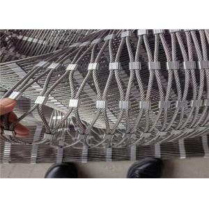 316 Flexible Woven Stainless Steel Wire Rope Mesh For Bird Aviary