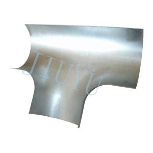 China Encaixe de tubulação de superfície do metal T do Zn dos conectores de canal do metal da galvanização do mergulho quente supplier